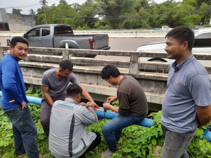 ไฟล์แนบ การประปาส่วนภูมิภาคสาขาอ่าวลึก ลงพื้นที่ทำ Step Test ออกสำรวจค้นหาท่อแตก  รั่ว 