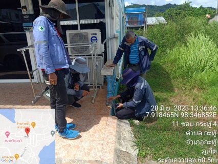 ไฟล์แนบ กปภ.สาขาภูเก็ต ร่วมกับบริษัท เอเชีย อินฟราสตรักเชอร์ แมเนจเม้นท์ (ประเทศไทย) จำกัด (โครงการจัดการลดน้ำสูญเสีย) ลงพื้นที่ตรวจวัดแรงดันน้ำบริเวณ ต.กะทู้ อ.กะทู้  จ.ภูเก็ต