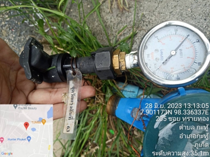 ไฟล์แนบ กปภ.สาขาภูเก็ต ร่วมกับบริษัท เอเชีย อินฟราสตรักเชอร์ แมเนจเม้นท์ (ประเทศไทย) จำกัด (โครงการจัดการลดน้ำสูญเสีย) ลงพื้นที่ตรวจวัดแรงดันน้ำบริเวณ ต.กะทู้ อ.กะทู้  จ.ภูเก็ต