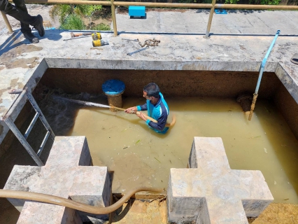 ไฟล์แนบ การประปาส่วนภูมิภาคสาขากาญจนดิษฐ์ ดำเนินการล้างทำความสะอาดบ่อแบ่งน้ำ สถานีผลิตน้ำวิภาวดี หน่วยบริการบ้านใน ตามแผนโครงการจัดการน้ำสะอาด ประจำไตรมาส 3/2566