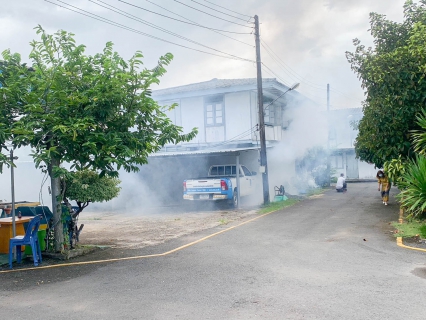 ไฟล์แนบ กปภ.สาขาตราด ดำเนินการฉีดพ่นหมอกควันกำจัดยุงลาย เพื่อป้องกันการแพร่กระจายของยุงลาย และป้องกันการระบาดของโรคไข้เลือดออก 