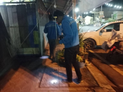 ไฟล์แนบ กปภ.สาขาปากพนัง ลงพื้นที่เดินสำรวจหาท่อแตก/ท่อรั่ว จากการทำ step test ตามแผนลดน้ำสูญเสีย บริเวณพื้นที่ชุมชนวัดหูล่อง-ซอยสุนอนันต์ 4 ต.ปากพนังฝั่งตะวันตก อ.ปากพนัง จ.นครศรีธรรมราช 