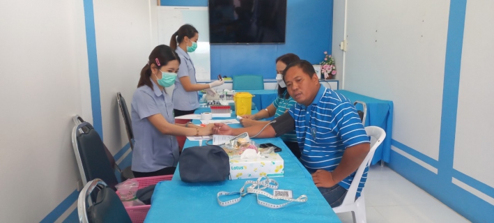 ไฟล์แนบ การประปาส่วนภูมิภาคสาขาไชยา เข้ารับการตรวจสุขภาพประจำปี 2566 โดยมีทีมแพทย์ และพยาบาล จาก โรงพยาบาลไชยา