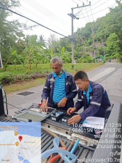 ไฟล์แนบ กปภ.สาขาภูเก็ต ดำเนินการตรวจสอบคุณภาพน้ำตามแผน บริเวณ DMA-18 เชิงทะเล-กมลา บางเทา ซ.4 ต.เชิงทะเล อ.ถลาง จ.ภูเก็ต