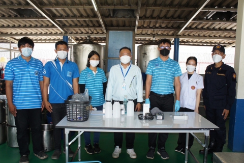 ไฟล์แนบ กปภ.สาขาสมุทรสงคราม  ร่วมกับ กองระบบผลิตและควบคุมน้ำ กปภ.ข.3 ลงพื้นที่เก็บตัวอย่างน้ำเพื่อนำไปตรวจวิเคราะห์คุณภาพน้ำประปา ณ เรือนจำกลางสมุทรสงคราม 