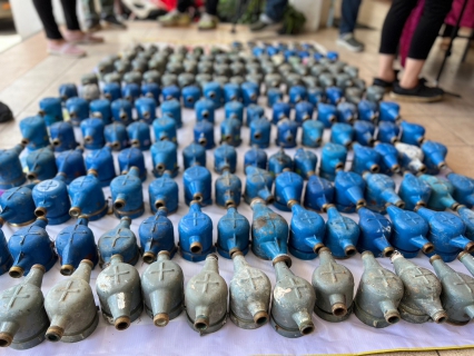 ไฟล์แนบ กปภ.สาขาขอนแก่น (พ) ร่วมงานเเถลงข่าว จับกุมผู้ต้องหาก่อเหตุลักทรัพย์(มาตรวัดน้ำ) เเละตรวจค้นร้านรับซื้อของเก่า พร้อมตรวจยึดมาตรวัดน้ำประปา ประมาณ 226 ตัว