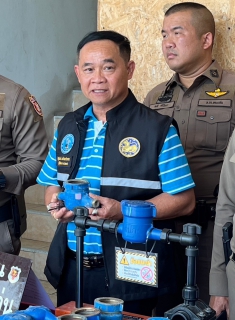 ไฟล์แนบ กปภ.สาขาขอนแก่น (พ) ร่วมงานเเถลงข่าว จับกุมผู้ต้องหาก่อเหตุลักทรัพย์(มาตรวัดน้ำ) เเละตรวจค้นร้านรับซื้อของเก่า พร้อมตรวจยึดมาตรวัดน้ำประปา ประมาณ 226 ตัว