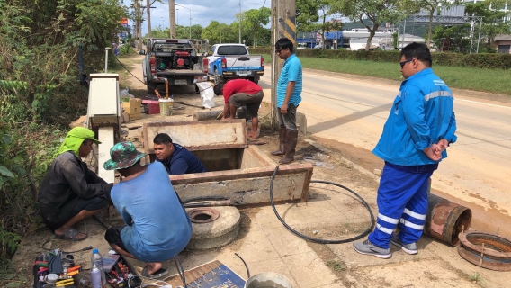 ไฟล์แนบ การประปาส่วนภูมิภาคสาขาสงขลา ลงพื้นที่ดำเนินการซ่อมเปลี่ยนมาตรวัดน้ำ DMA 14 ขนาด 300 มม. (โรงพยาบาลสงขลา)