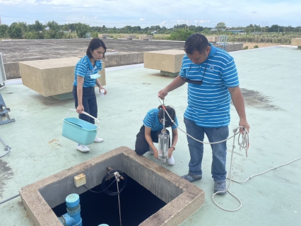 ไฟล์แนบ กปภ.สาขาท่ามะกา เข้าร่วมการตรวจสอบคุณภาพน้ำในถังน้ำใส ตามแนวทางการดำเนินการโครงการจัดการน้ำสะอาด (WSP) 