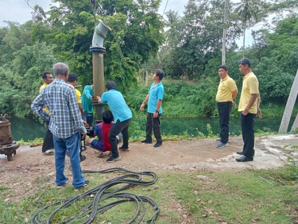 ไฟล์แนบ การประปาส่วนภูมิภาคสาขากาญจนดิษฐ์ ร่วมกับกองระบบผลิตและควบคุมคุณภาพน้ำ กปภ.เขต 4 ดำเนินการติดตั้งSubmersible Pump 250 ลบ.ม/ชม. ณ สถานีผลิตน้ำวิภาวดี หน่วยบริการบ้านใน