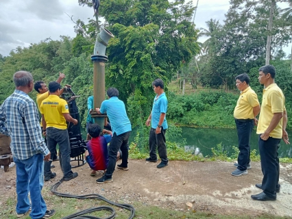 ไฟล์แนบ การประปาส่วนภูมิภาคสาขากาญจนดิษฐ์ ร่วมกับกองระบบผลิตและควบคุมคุณภาพน้ำ กปภ.เขต 4 ดำเนินการติดตั้งSubmersible Pump 250 ลบ.ม/ชม. ณ สถานีผลิตน้ำวิภาวดี หน่วยบริการบ้านใน