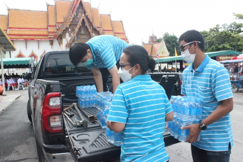 ไฟล์แนบ กปภ.สาขาบ้านบึงร่วมพิธีหล่อเทียน พร้อมมอบน้ำดื่มเพื่อบริการประชาชน