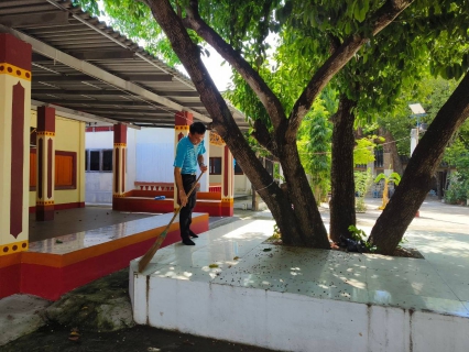 ไฟล์แนบ การประปาส่วนภูมิภาคสาขาฮอด จัดกิจกรรมถวายเทียนจำนำพรรษา ประจำปี 2566 กิจกรรมจิตอาสาทำความสะอาดลานวัด