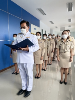 ไฟล์แนบ การประปาส่วนภูมิภาคสาขาคลองหลวง จัดพิธีถวายสัตย์ปฏิญาณเพื่อเป็นข้าราชการที่ดีและพลังของแผ่นดิน ประจำปี 2566 เนื่องในโอกาสวันเฉลิมพระชนมพรรษา 28 กรกฎาคม 2566