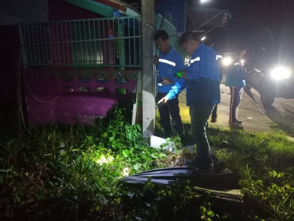 ไฟล์แนบ กปภ.สาขาปากพนัง ลงพื้นที่เดินสำรวจหาท่อแตก/ท่อรั่ว จากการทำ step test ในพื้นที่ DM-03-01 ตามแผนลดน้ำสูญเสีย บริเวณพื้นที่ชุมชนบ้านแขก อ.ปากพนัง จ.นครศรีธรรมราช    