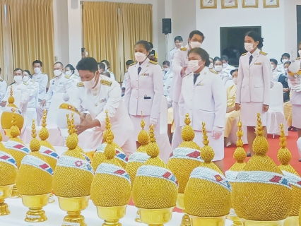 ไฟล์แนบ กปภ.สาขาประจวบคีรีขันธ์ ร่วมพิธีทำบุญตักบาตรถวายเป็นพระราชกุศล ร่วมกิจกรรมปล่อยพันธ์สัตว์น้ำ ร่วมพิธีถวายเครื่องราชสักการะและวางพานพุ่ม พิธีถวายสัตย์ปฏิญาณเพื่อเป็นข้าราชการที่ดีและพลังของแผ่นดินฯ เเละพิธีจุดเทียนถวายพระพรชัยมงคล เนื่องในโอกาสวันเฉลิมพระชนมพรรษา 28 กรกฎาคม 2566 