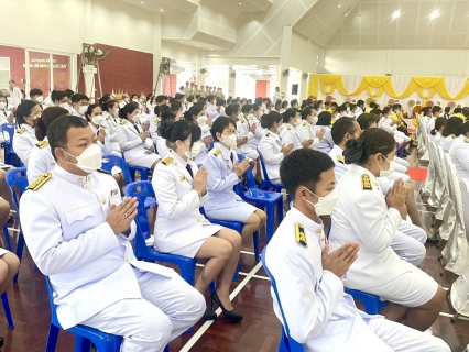 ไฟล์แนบ กปภ.สาขาขลุง เข้าร่วมพิธีทำบุญถวายพระราชกุศล พิธีถวายเครื่องราชสักการะพร้อมวางพานพุ่ม และพิธีจุดเทียนถวายพระพรชัยมงคลในกิจกรรมเฉลิมพระเกียรติพระบาทสมเด็จพระเจ้าอยู่หัว เนื่องในโอกาสวันเฉลิมพระชนมพรรษา 28 กรกฎาคม 2566