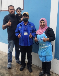 ไฟล์แนบ นักบริการตัวจริง มิสเตอร์ประปากำแพงเพชร ลุยฝน ! ตรวจสอบน้ำไหลอ่อน