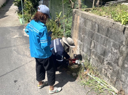 ไฟล์แนบ กปภ.สาขาขลุง ออกสำรวจหาท่อรั่วในพื้นที่ตามแผน MM08 สถานีผลิตน้ำพลิ้ว จ่ายพื้นที่ ต.หนองชิ่ม, ต.เกาะเปริด (เขาตาหน่วย) และ ต.บางชัน พร้อมจัดกิจกรรม มุ่งมั่นเพื่อปวงชน เติมใจให้กัน" ลงพื้นที่เชิงรุกตรวจสอบมาตรวัดน้ำ 0 ลบ.ม.