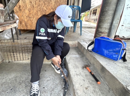 ไฟล์แนบ กปภ.สาขาขลุง ออกสำรวจหาท่อรั่วในพื้นที่ตามแผน MM08 สถานีผลิตน้ำพลิ้ว จ่ายพื้นที่ ต.หนองชิ่ม, ต.เกาะเปริด (เขาตาหน่วย) และ ต.บางชัน พร้อมจัดกิจกรรม มุ่งมั่นเพื่อปวงชน เติมใจให้กัน" ลงพื้นที่เชิงรุกตรวจสอบมาตรวัดน้ำ 0 ลบ.ม.