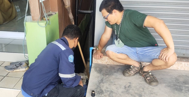 ไฟล์แนบ กปภ.สาขากำแพงเพชร ส่ง Mr.ประปา ตรวจสอบน้ำรั่วที่มาตรวัดน้ำ