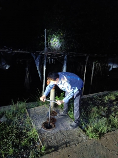 ไฟล์แนบ กปภ.สาขาปากพนัง ลงพื้นที่เดินสำรวจหาท่อแตก/ท่อรั่ว จากการทำ step test ในพื้นที่ DM-03-02-01 ตามแผนลดน้ำสูญเสีย บริเวณพื้นที่ด่านภาษี อ.ปากพนัง จ.นครศรีธรรมราช    