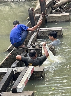 ไฟล์แนบ กปภ.สาขาด่านช้าง จัดกิจกรรมกั้นฝายชะลอน้ำลำคลองกระเสียว โรงสูบน้ำแรงต่ำ กปภ.สาขาด่านช้าง