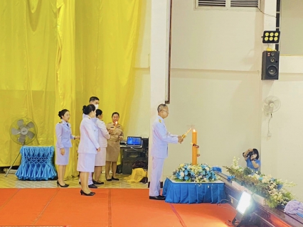 ไฟล์แนบ กปภ.สาขาวัฒนานคร เข้าร่วมพิธีถวายเครื่องราชสักการะและวางพานพุ่มและพิธีจุดเทียนชัยถวายพระพรชัยมงคล  เนื่องในโอกาสวันเฉลิมพระชนมพรรษา 12 สิงหาคม  2566