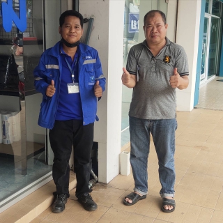 ไฟล์แนบ กปภ.สาขากำแพงเพชร ส่งมิสเตอร์ประปาแก้ปัญหามาตรวัดน้ำไม่หมุน ลูกค้าประทับใจรวดเร็วทันใจ