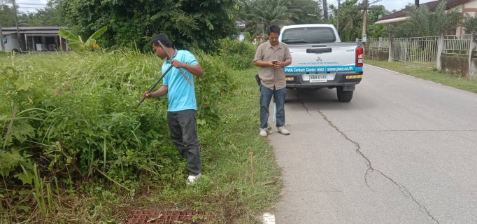 ไฟล์แนบ การประปาส่วนภูมิภาคสาขาคลองท่อมลงพื้นที่สำรวจหาท่อแตกรั่วบริเวณพื้นที่ตำบลคลองท่อมใต้ อำเภอคลองท่อม จังหวัดกระบี่