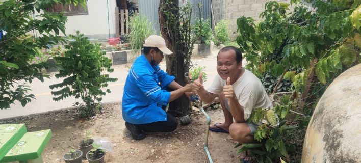 ไฟล์แนบ มิสเตอร์ประปากำแพงเพชร ตรวจสอบมาตรวัดน้ำไม่หมุน แก้ไขรวดเร็วลูกค้าประทับใจ