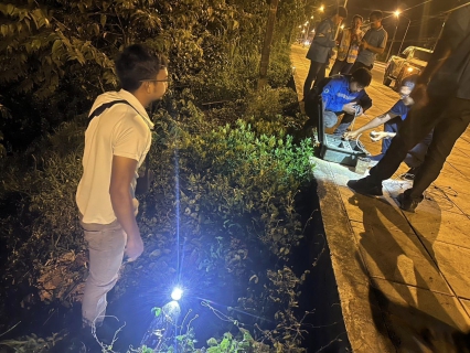 ไฟล์แนบ การประปาส่วนภูมิภาคสาขาอ่าวลึก พร้อมกับกองระบบจำหน่าย กปภ.เขต 4 โดยลงพื้นที่ทำ Step Test ออกสำรวจค้นหาท่อแตก  รั่ว ในพื้นที่ อ.อ่าวลึก จ.กระบี่