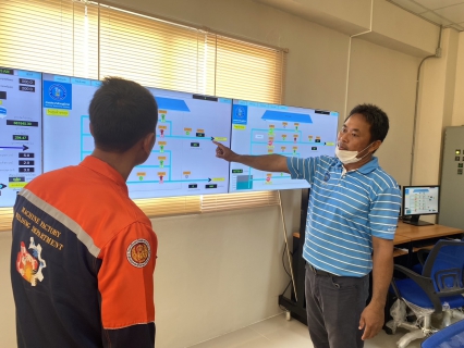 ไฟล์แนบ กปภ.สาขาขอนแก่น(พ)ให้การต้อนรับคณะอาจารย์ เเละ นักศึกษาจากวิทยาลัยการอาชีพหนองสองห้อง อำเภอหนองสองห้อง จ.ขอนแก่น เข้าศึกษาดูงาน ณ สถานีผลิตน้ำอุบลรัตน์ 2 