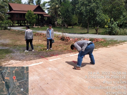 ไฟล์แนบ กปภ.สาขาสุราษฎร์ธานี(พ) ออกสำรวจค้นหาท่อแตกรั่วเพื่อเพิ่มประสิทธิภาพในการส่งจ่ายน้ำประปา บริเวณ ต.บางใบไม้ ต.บางชนะ ต.บางไทร และ ต.คลองฉนาก