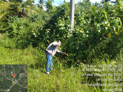 ไฟล์แนบ กปภ.สาขาสุราษฎร์ธานี(พ) ออกสำรวจค้นหาท่อแตกรั่วเพื่อเพิ่มประสิทธิภาพในการส่งจ่ายน้ำประปา บริเวณ ต.บางใบไม้ ต.บางชนะ ต.บางไทร และ ต.คลองฉนาก