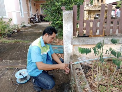 ไฟล์แนบ การประปาส่วนภูมิภาคสาขาอ่าวลึก ออกพื้นที่ตรวจสอบคุณภาพน้ำประปา ตรวจวัดค่าคลอรีน ค่าความขุ่นในน้ำประปา 