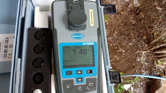 ไฟล์แนบ การประปาส่วนภูมิภาคสาขาคลองท่อม เข้าตรวจสอบคุณภาพน้ำ ณ ตำบลคลองท่อมใต้ อำเภอคลองท่อม จังหวัดกระบี่