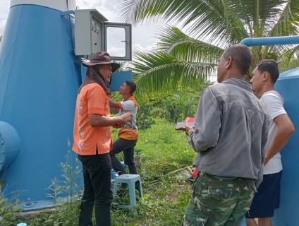 ไฟล์แนบ การประปาส่วนภูมิภาคสาขากาญจนดิษฐ์ ลงพื้นที่แนะนำและแก้ไขปัญหาระบบประปาหมู่บ้านแก่ผู้ดูแลระบบประปาหมู่บ้าน บ้านไสใน ตำบลกรูด อำเภอกาญจนดิษฐ์ จังหวัดสุราษฎร์ธานี 