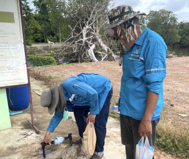 ไฟล์แนบ กปภ.สาขาขลุง ออกสำรวจหาท่อรั่วในพื้นที่ตามแผน MM05 สถานีผลิตน้ำพลิ้ว จ่ายพื้นที่บางสระเก้า บริเวณ ม.1,2,3,4,5 ต.บางสระเก้า อ.แหลมสิงห์ จ.จันทบุรี