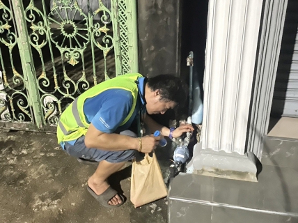 ไฟล์แนบ กปภ.สาขาขลุง ออกสำรวจหาท่อรั่วในพื้นที่ตามแผน MM01 สถานีผลิตน้ำขลุง จ่ายพื้นที่ขลุง บริเวณตลาดขลุง ต.ขลุง อ.ขลุง จ.จันทบุรี