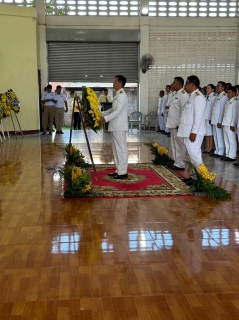 ไฟล์แนบ วันศุกร์ที่ 13 ตุลาคม 2566 การประปาส่วนภูมิภาคสาขาไชยา เข้าร่วมพิธีวางพวงมาลาเพื่อน้อมรำลึก เนื่องในวันนวมินทรมหาราช