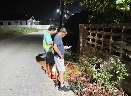 ไฟล์แนบ กปภ.สาขาขลุง เดินหน้าลดน้ำสูญเสีย ออกสำรวจหาท่อรั่วในพื้นที่ตามแผน (ทำ Step Test) ต่อเนื่อง ค้นหาท่อแตก/รั่ว MM05 สถานีผลิตน้ำพลิ้ว จ่ายพื้นที่ ต.บางสระเก้า อ.แหลมสิงห์ จ.จันทบุรี