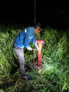 ไฟล์แนบ กปภ.สาขาปากพนัง ลงพื้นที่เดินสำรวจหาท่อแตก/ท่อรั่ว จากการทำ step test  ตามแผนลดน้ำสูญเสีย บริเวณพื้นที่เกาะนางโดย ต.ปากพนังฝั่งตะวันตก ต.คลองกระบือ ต.คลองน้อย อ.ปากพนัง จ.นครศรีธรรมราช  