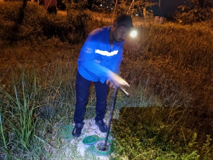 ไฟล์แนบ กปภ.สาขาปากพนัง ลงพื้นที่เดินสำรวจหาท่อแตก/ท่อรั่ว จากการทำ step test  ตามแผนลดน้ำสูญเสีย บริเวณพื้นที่เกาะนางโดย ต.ปากพนังฝั่งตะวันตก ต.คลองกระบือ ต.คลองน้อย อ.ปากพนัง จ.นครศรีธรรมราช  