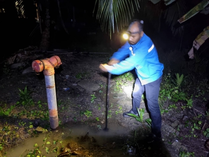 ไฟล์แนบ กปภ.สาขาปากพนัง ลงพื้นที่เดินสำรวจหาท่อแตก/ท่อรั่ว จากการทำ step test  ตามแผนลดน้ำสูญเสีย บริเวณพื้นที่เกาะนางโดย ต.ปากพนังฝั่งตะวันตก ต.คลองกระบือ ต.คลองน้อย อ.ปากพนัง จ.นครศรีธรรมราช  