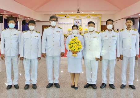 ไฟล์แนบ กปภ.สาขาปทุมธานี เข้าร่วมพิธีวางพานพุ่มดอกไม้สดถวายราชสักการะ  เนื่องในวันพระบิดาแห่งฝนหลวง ประจำปี 2566