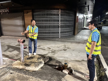 ไฟล์แนบ การประปาส่วนภูมิภาคสาขาท่ามะกาทำ Step Test หาท่อแตกรั่ว