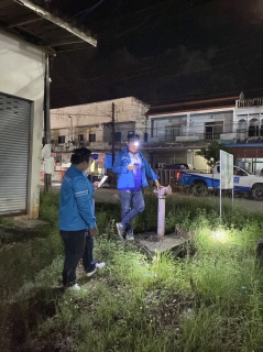 ไฟล์แนบ การประปาส่วนภูมิภาคสาขาชะอวดลงพื้นที่ทำเสต็บเทส