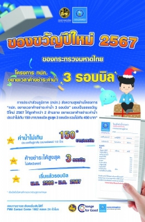 ไฟล์แนบ กปภ. มอบของขวัญปีใหม่ 2567  โครงการ กปภ. ขยายเวลาค้างชำระค่าน้ำ 3 รอบบิล 