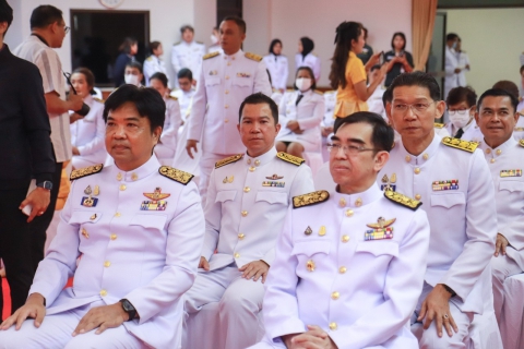 ไฟล์แนบ การประปาส่วนภูมิภาคสาขาประจวบคีรีขันธ์ เข้าร่วมพิธีสวดพระพุทธมนต์และพิธีทำบุญตักบาตรถวายพระราชกุศลและพิธีวางพานพุ่มดอกไม้และถวายพระราชสดุดี เนื่องในวันสมเด็จพระเจ้าตากสินมหาราช 28 ธันวาคม 2566